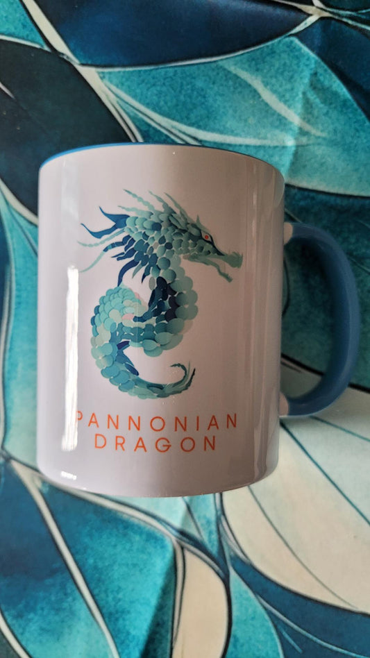 Pannonian Dragon Ceramic Mug – 350ml LUNGFIT Daily Ritual Cup